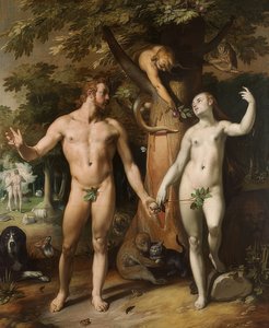 Der Sündenfall von Cornelis Cornelisz. van Haarlem