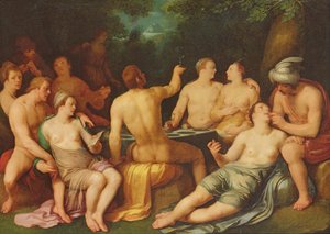 Die Verderbnis der Welt vor der Sintflut, 1619 von Cornelis Cornelisz van Haarlem