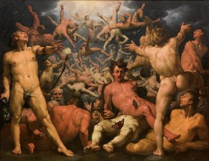 Der Fall der Titanen (Die Titanomachie) von Cornelis Cornelisz van Haarlem