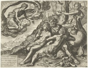 Allegorie auf die Unsterblichkeit der Tugenden von Cornelis Cort