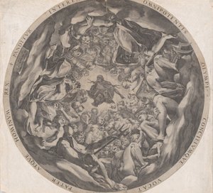 Versammlung der Götter auf dem Olymp, 1565 von Cornelis Cort
