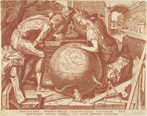 Geometrie (Geometria) von Cornelis Cort