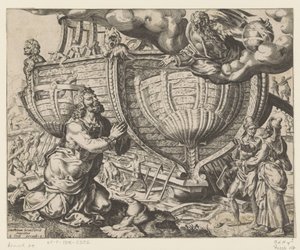 Gott befiehlt Noah, die Arche zu bauen