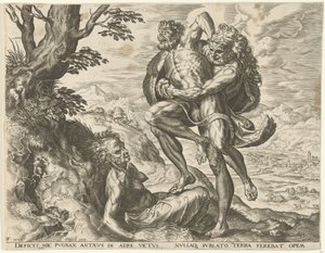 Herkules ringt mit Antäus (Werke des Herkules, Serie)