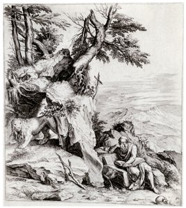 Landschaft mit St. Hieronymus, 16. Jahrhundert, 1937
