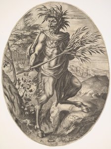Sylvanus aus Die ländlichen Götter von Cornelis Cort
