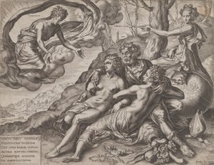 Die unsterblichen Belohnungen der Tugend, 1564 von Cornelis Cort