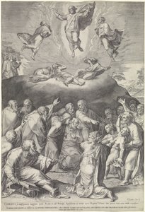 Verklärung auf dem Berg Tabor von Cornelis Cort