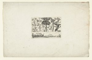 Reihe von Blumen über Landschaft von Cornelis Danckerts (I)