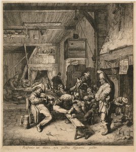 Geigenspieler im Wirtshaus von Cornelis Dusart