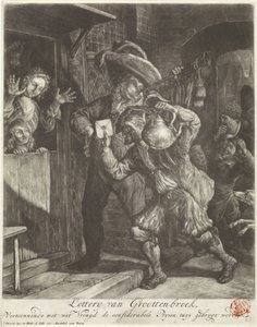Lotterie von Grootebroek, 1694 von Cornelis Dusart