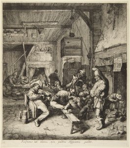 Sitzender Geigenspieler