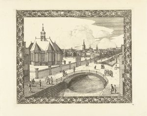 Ansicht der Nieuwe Kerk in Den Haag von Cornelis Elandts