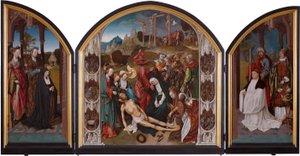 Triptychon mit der Beweinung Christi