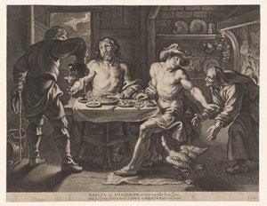 Jupiter und Merkur im Haus von Philemon und Baucis