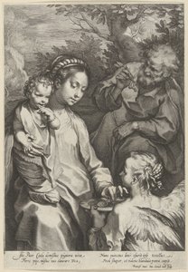 Maria füttert das Kind von Cornelis Galle (I)