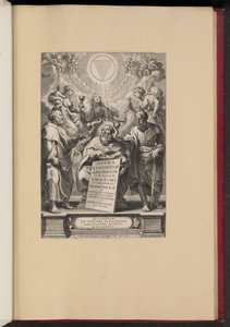 Titelseite für Balthasar Cordiers "Opera S. Dionysii Areopagitae, I"
