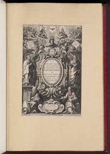 Titelseite für R.P. Jacobi Tirinis "Commentarius in Vetus et Novum Testamentum" von Cornelis Galle I after Sir Peter Paul Rubens