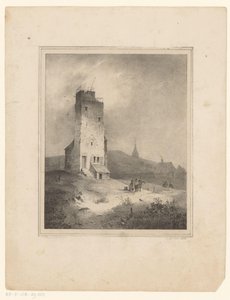 Turm in Dünenlandschaft