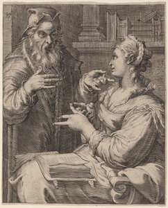Philosophie von Cornelis Jacobsz Drebbel, after Hendrik Goltzius