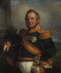 Porträt von Hendrik Merkus, Baron de Kock, Armeekommandant und nach 1826 Generalgouverneur der Niederländisch-Ostindien von Cornelis Kruseman