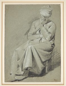 Sitzende Frau