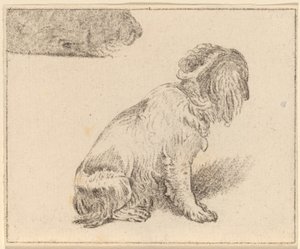 Sitzender Hund