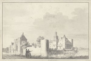 Schloss Liesveld bei Groot-Ammers in der Alblasserwaard
