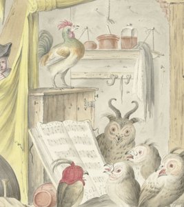 Interieur mit Vogelkonzert