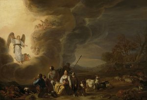 Die Verkündigung an die Hirten von Cornelis Saftleven