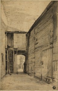 Hof eines alten Hauses