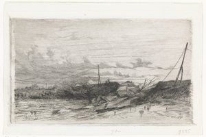 Deichbruch in Arnheim, 1855