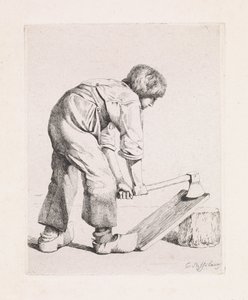 Der Holzspalter von Cornelis Steffelaar