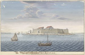 Das Fort Hammenhiel auf Ceylon von Cornelis Steiger
