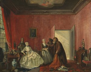 Johanna und die jüdischen Kaufleute von Cornelis Troost (signed by artist)