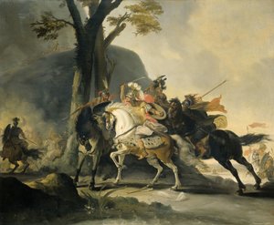 Alexander der Große in der Schlacht am Granicus gegen die Perser