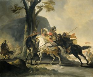 Alexander der Große in der Schlacht am Granikos gegen die Perser