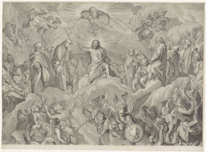 Jüngstes Gericht (obere Platte) von Cornelis Visscher (II)