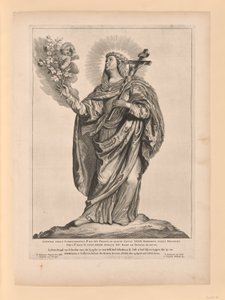 Heilige Liduina, aus Heilige der Nord- und Südniederlande von Cornelis Visscher