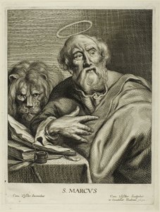 Sankt Markus, aus Die vier Evangelisten von Cornelis Visscher
