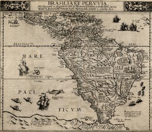 Brasilien und Peru von Cornelis de Jode