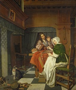 Die Schachspieler, um 1670 von Cornelis de Man