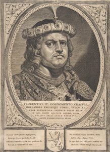 Floris II aus der Serie Grafen und Gräfinnen von Holland, Zeeland und West-Friesland von Cornelis de Visscher