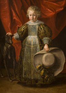 Porträt eines Jungen mit einem Hund von Cornelis de Vos
