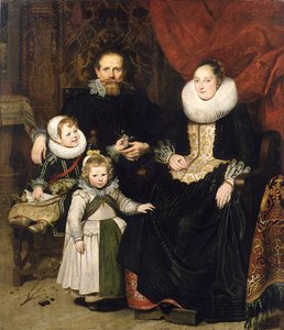 Selbstporträt mit der Familie, 1621 von Cornelis de Vos