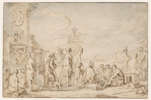 Orientalischer Seehafen von Cornelis de Wael