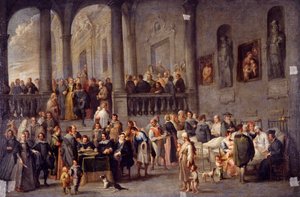 Die Kranken besuchen, aus den Sieben Werken der Barmherzigkeit, nach 1625