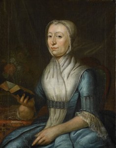 Porträt von Eva Goudriaan-de Veer von Cornelis van Cuylenburg