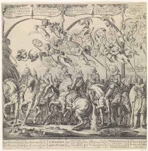 Triumphzug von Wilhelm von Oranien, rechte Platte von Cornelis van Kittensteyn
