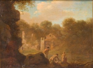 Landschaft mit badenden Nymphen, 1606-1667